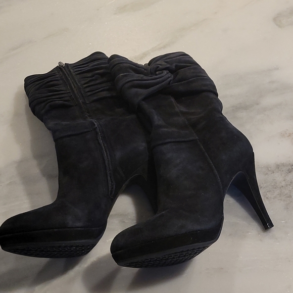 Geox black suede platform boots, size 41 - Picture 2 of 6